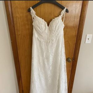 Lillian west boho wedding dress size 14 maternity